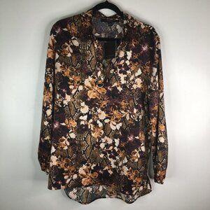 NWT Marc New York Python Print Blouse